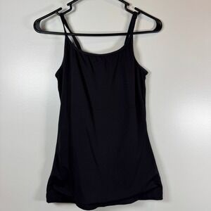 Maidenform Black‎ Shapewear Camisole Tank Top Large Smoothing Control Slim Fit